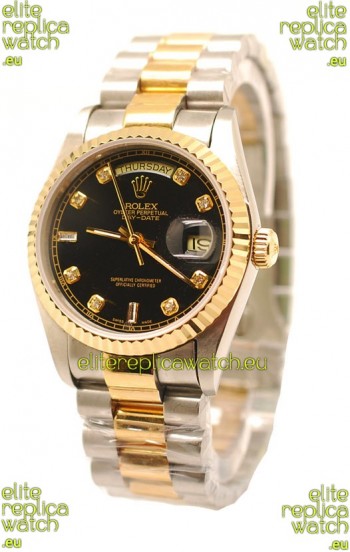 Rolex Day Date Two Tone Japanese Replica Watch