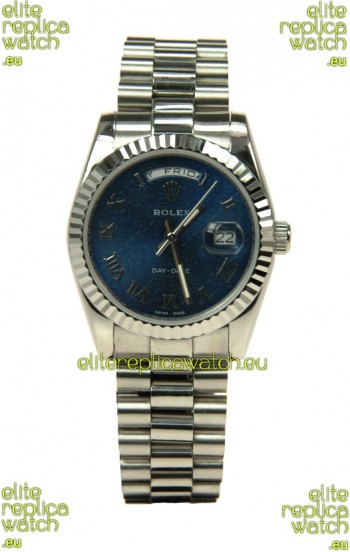 Rolex Day Date-Silver Japanese Replica Watch