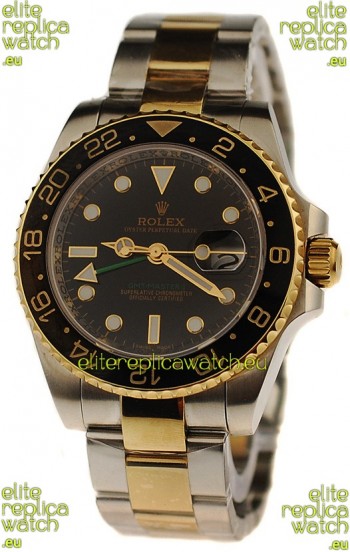 Rolex GMT Masters II Swiss Replica Two Tone Watch 