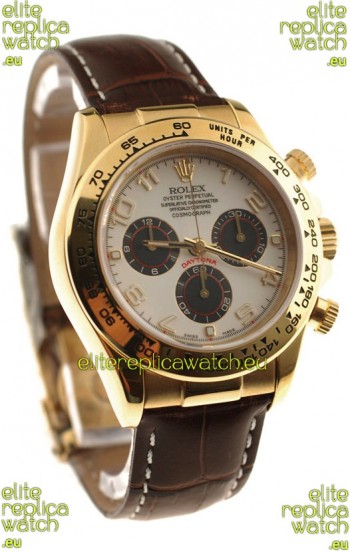 Rolex Daytona Cosmograph Swiss Replica Gold Plated Watch