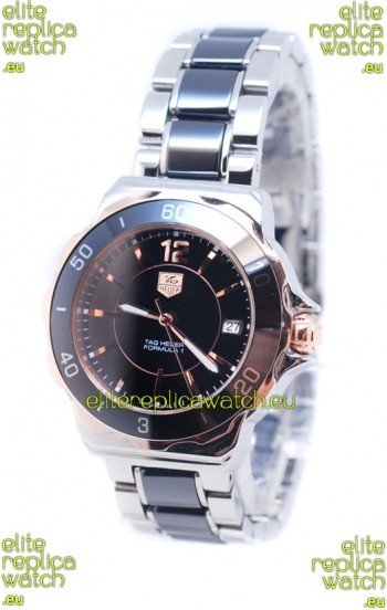 Tag Heuer Formula 1 Quartz Rose Gold Black Ceramic Watch