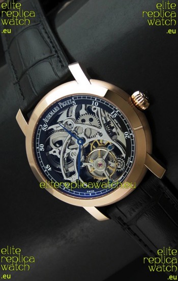 Audemars Piguet Jules Audemars Tourbillon Swiss Watch in Pink Gold