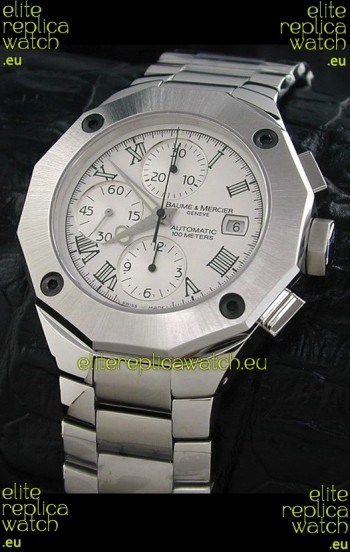 Baume & Mercier Riveria Swiss Watch in White Dial