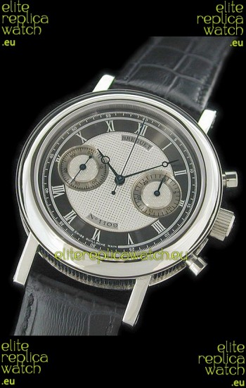Breguet REF 1775 Swiss Replica Watch in Grey & Silver Dial