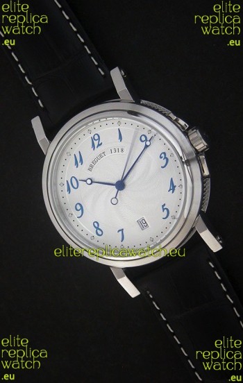 Breguet De La Marine Swiss Replica Steel Watch in White Dial