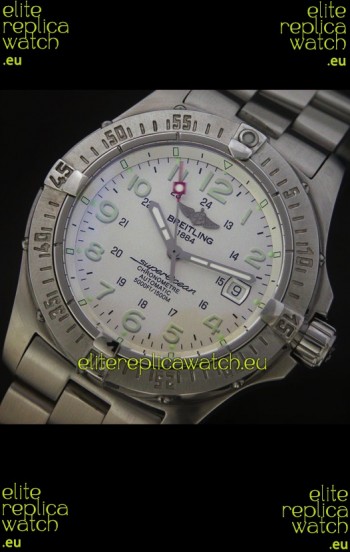 Breitling Superocean Swiss Replica Watch in White Dial
