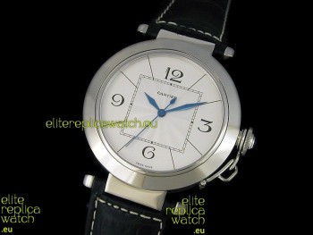 Cartier Pasha de Swiss Replica Automatic Watch in White Dial