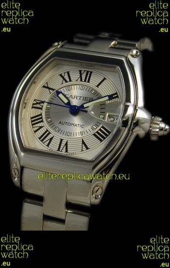 Cartier Roadster Swiss Replica Watch in White Dial