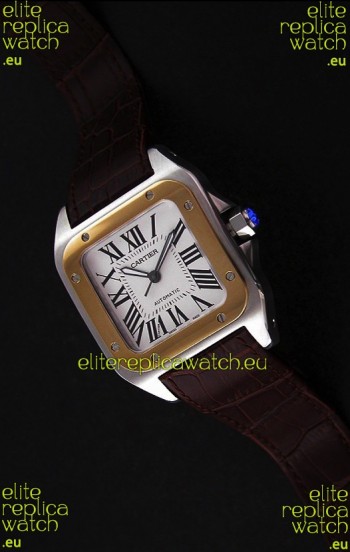 Cartier Santos in Swiss Replica Watch in White Dial
