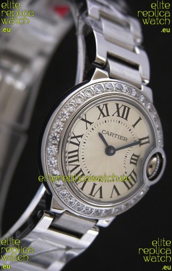 Cartier Ballon Bleu de Swiss Replica Watch in White Dial