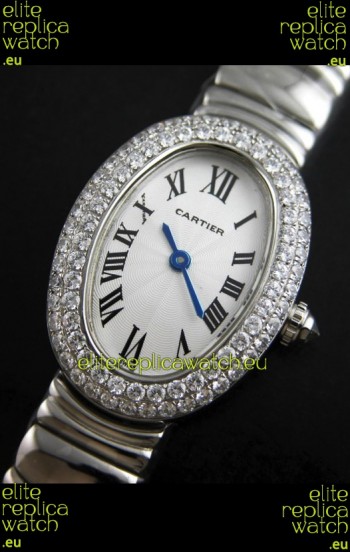 Cartier Ellipse Ladies Replica Watch in White Dial