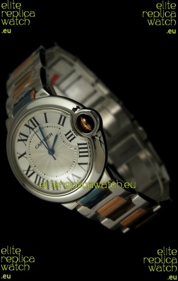 Ballon De Bleu Cartier Two tone Pink Gold Swiss Watch