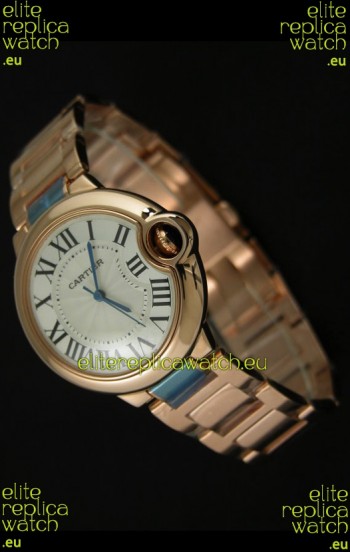 Ballon De Bleu Cartier Pink Gold Swiss Watch