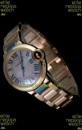 Cartier Balon de Swiss Replica Watch in Pink Dial