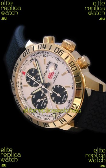 Chopard Mille Miglia GMT Swiss Replica Watch in Pink Gold