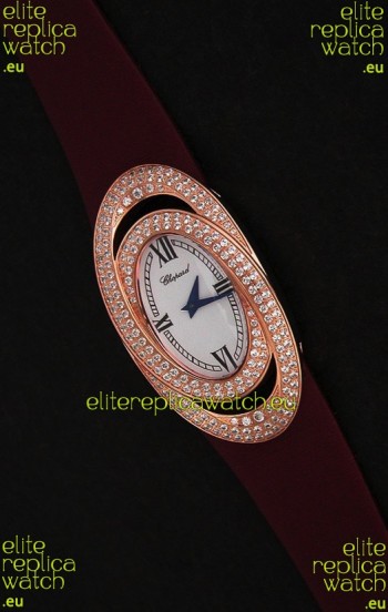 Chopard Xtravagza Swiss Replica Watch in Brown Strap