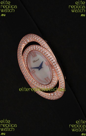 Chopard Xtravagza Swiss Replica Watch in Black Strap