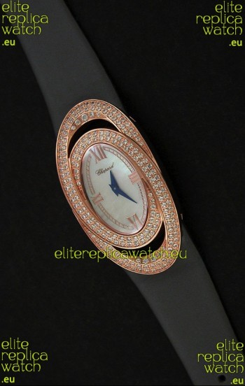 Chopard Xtravagza Swiss Replica Watch in Black Strap