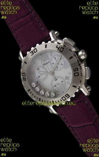 Chopard Happy Sport Swiss Replica Watch in White Dial