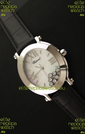 Chopard Happy Sport Ladies Japanese Replica Watch in Steel