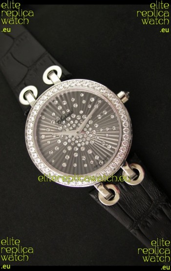 Chopard Xtravaganza Ladies Ladies Japanese Replica Watch in Black Dial