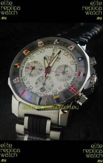 Corum Admiral's Cup Challenge Swiss Replica Watch in White Dial