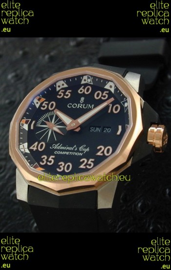 Corum Admiral's Cup Competition Swiss Replica Watch in Black Dial