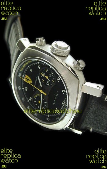 Ferrari Granturismo Swiss Replica Watch in Black Strap