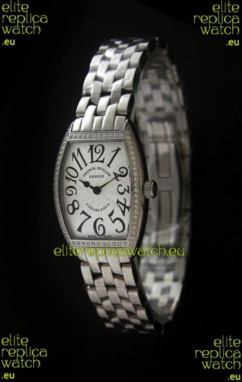 Franck Muller Casa Blanca Japanese Replica Watch in White Dial