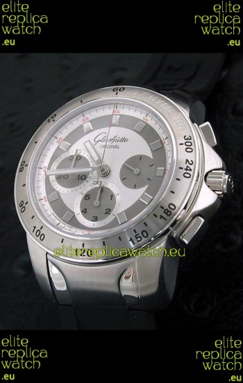 Glashuette Sport Evolution Swiss Chrono Watch in White Dial