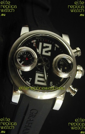 Graham Chronograph Swordfish Swiss Replica Watch in Black Dial