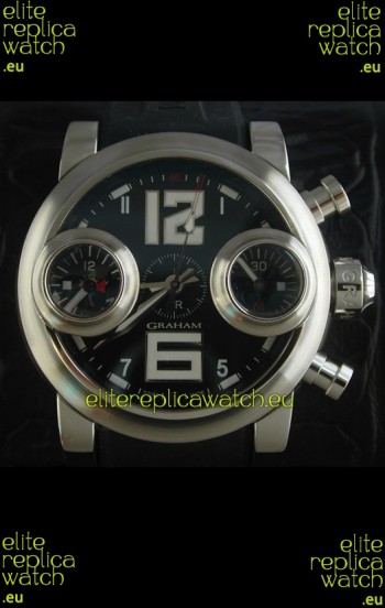 Graham Chronograph Swordfish Swiss Replica Watch in Black Dial