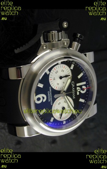 Graham Chronofighter Swiss Replica Watch in Black Dial