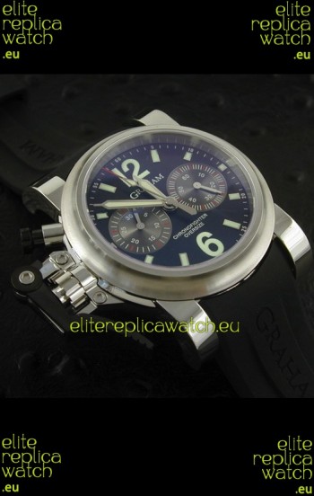 Graham Chronofighter Oversize Swiss Replica Watch in Black Dial