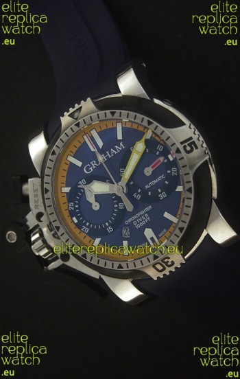 Graham Chronofighter Oversize Swiss Replica Watch in Black Dial