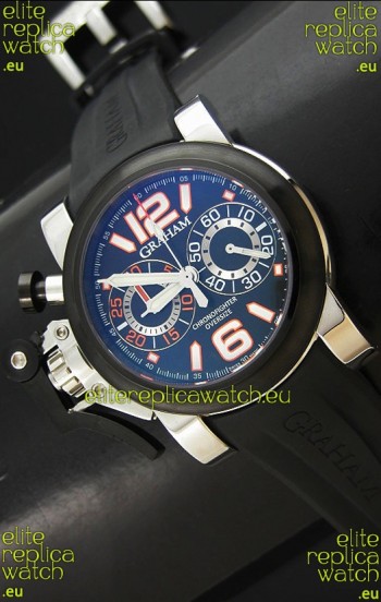 Graham Chronofighter Swiss Replica Watch in Blue Dial