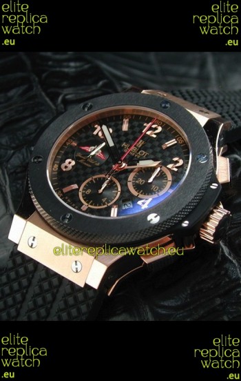 Hublot Big Bang Geneve Yacht Club Swiss Replica Watch in Rose Gold Case