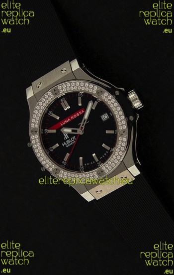 Hublot Luna Rossa Swiss Quartz Watch in Diamond Plated
