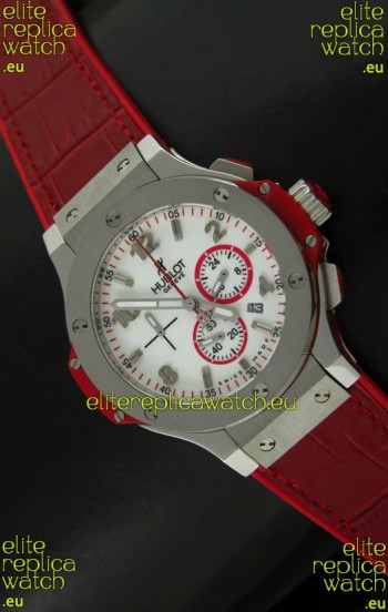 Hublot Big Bang Geneve Japanese Replica Watch in Aspen White Dial