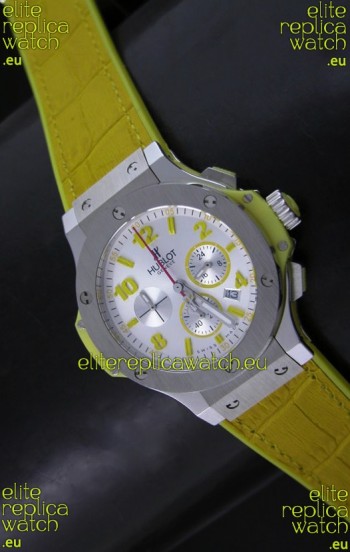 Hublot Big Bang Geneve Japanese Replica Watch in Aspen White Dial
