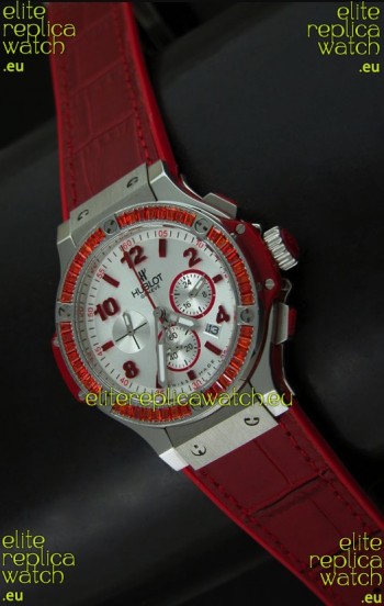 Hublot Big Bang Geneve Japanese Replica Watch in Aspen White Dial