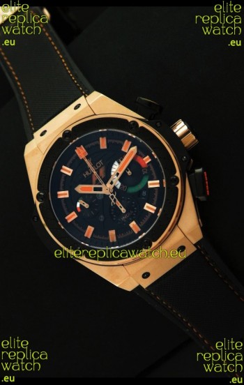 Hublot King Power F1 India Edition Swiss Watch in Pink Gold