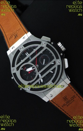 Hublot Big Bang Chukker Swiss Replica Watch in Stainless Steel - 1:1 Mirror Replica Watch