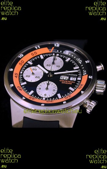 IWC Cousteau Divers Replica Watch in Black Dial