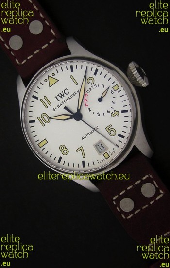 IWC Die Grosse Fliegeruhr Swiss Replica Watch in White Dial