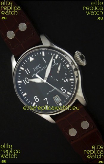 IWC Die Grosse Fliegeruhr Swiss Replica Watch in Black Strap