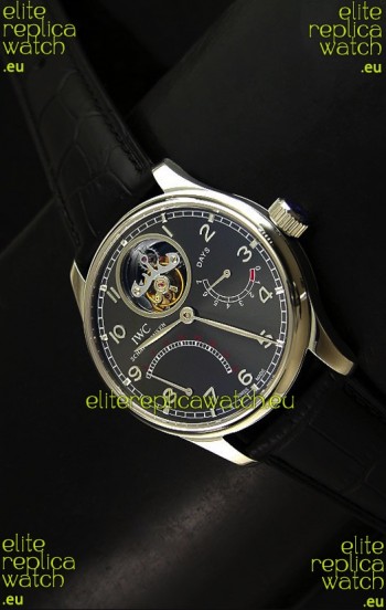 IWC Portugese Mystere TourbillonSwiss Replica Watch in Grey Dial