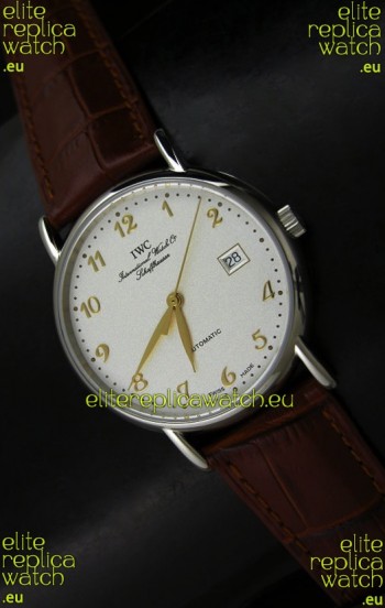 IWC Portofino Swiss Replica Watch in White Dial