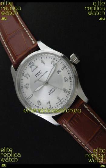 IWC Fliegeruhr International Watch Co. Swiss Automatic Replica Watch in Brown Leather Strap