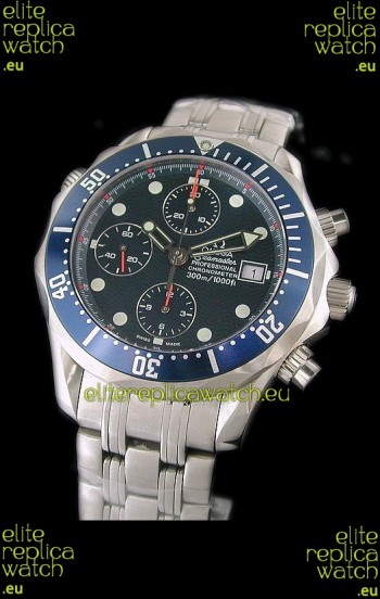Omega Seamaster Chronograph Watch in Steel Case